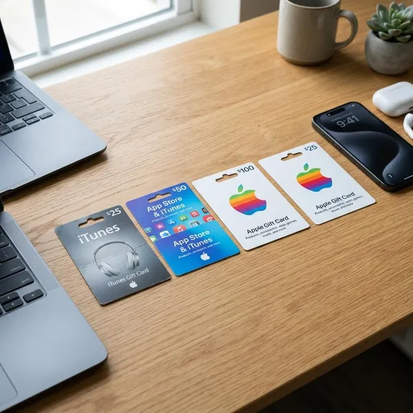 Main Apple gift card types