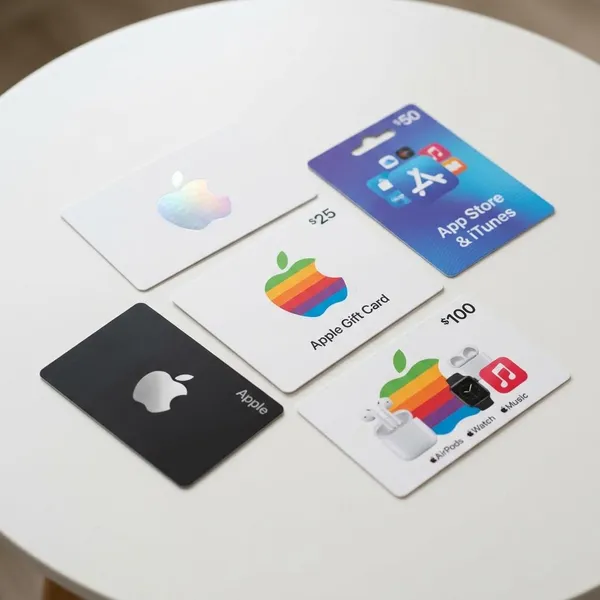 How to identify an Apple gift card from the front