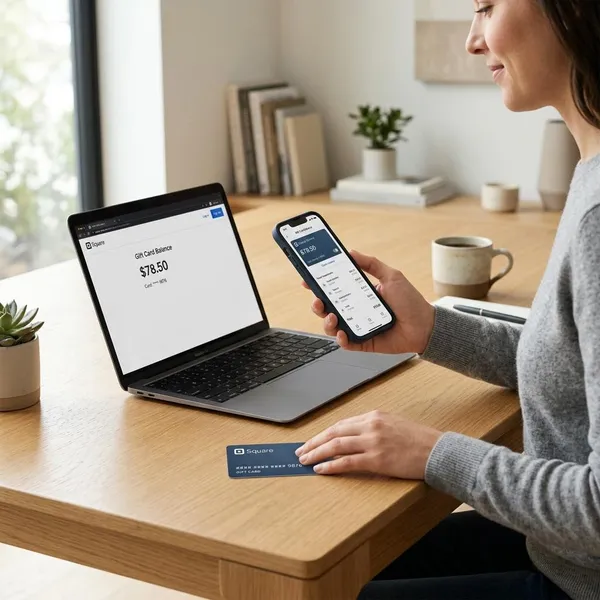 How to check a balance in the Square POS app