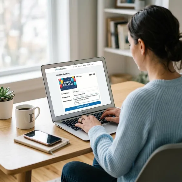 How to buy and send an e gift card