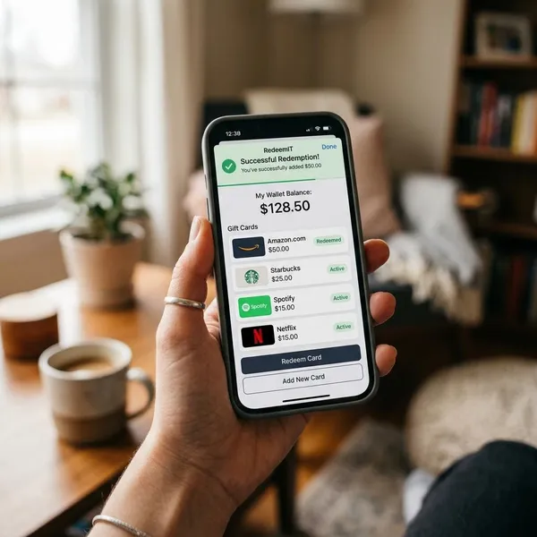 How to redeem a gift card in an app