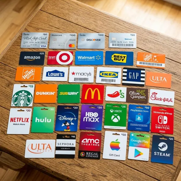 types of gift cards